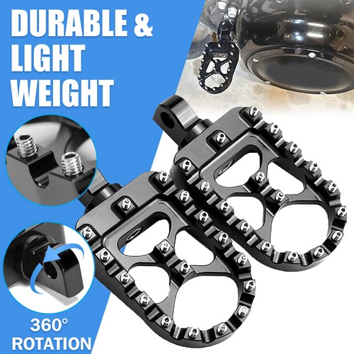 Pair wide fat foot pegs - pair,