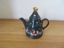Vintage Wade Green Christmas Tree  Teapot