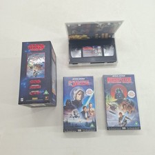 Star Wars Trilogy VHS Tapes Box Set Empire Strikes Back Return Of The Jedi Untes