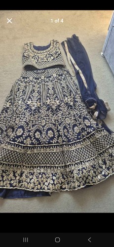 Indian girls lengha navy - , blue