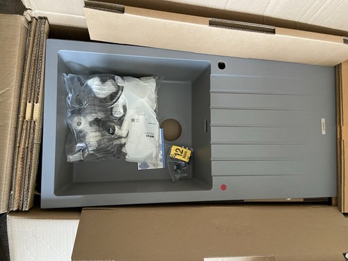 Grey composite sink - composite,