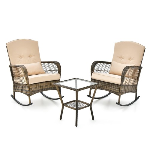 Piece patio furniture wicker - 3,