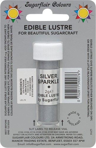 Sugarflair silver sparkle - sugarflair,
