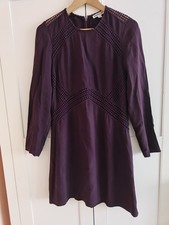 Whistles burgundy dress 10