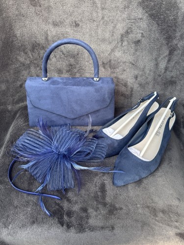 Navy blue shoes bag and - navy,