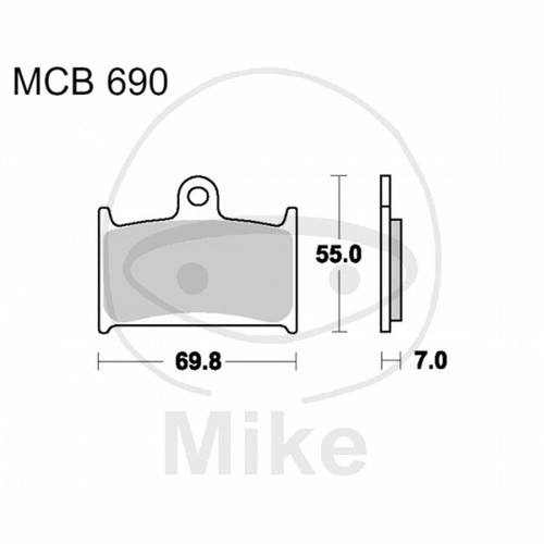 Brake pads std - std, trw