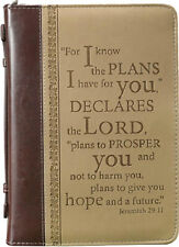 Bible Cover Medium Trust in the Lord luxleather brown