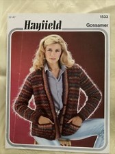 Hayfield Gossamer knitting pattern 1533. Mohair Cardigan 32-40”. Original
