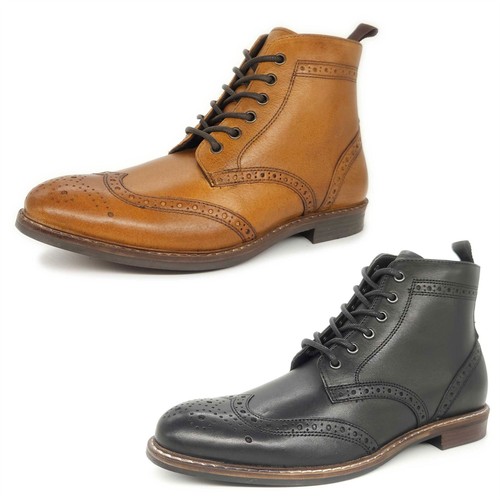 Brogue lace mens leather - brogue,