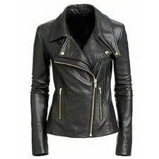 WOMEN'S BIKER JACKET REAL SOFT