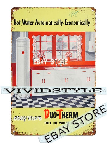 Tin sign 1946 duo - sign,