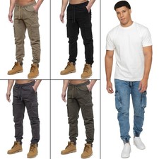 Enzo Jeans Mens Cargo Combat