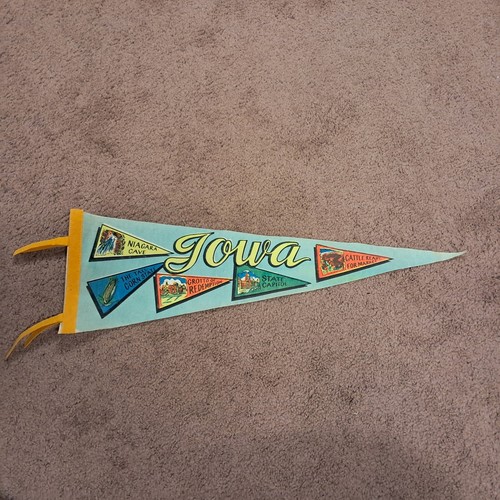 Vintage iowa felt - felt, pennant