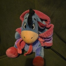 Winnie The Pooh Eeyore In Dressing Gown Soft Toy 12”
