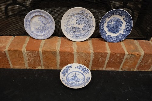 Set blue white - of,