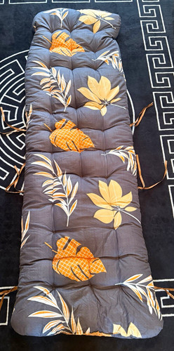 Floral grey lounger cushion - lounger,