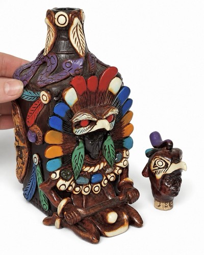 Teotihuacan bottle handmade - bottle,,