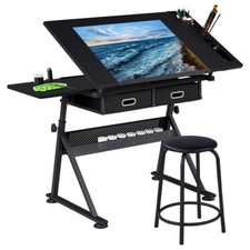 Drafting Table/Stool Set w/