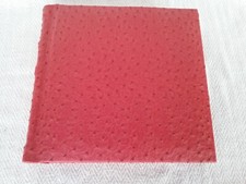 Textured Red Leather Effect Self Adhesive Photo Album Scrapbook