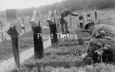 00976. WWI RFC or RAF Graves, France. Propellers as Headstones