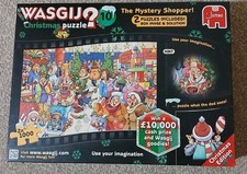 WASGIJ 2 x 1000 PIECE JIGSAWS - THE MYSTERY SHOPPER - BOX IMAGE & SOLUTION