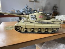 Tamiya 1/16 RC King Tiger Tank Full Option + forces of valour SS commander