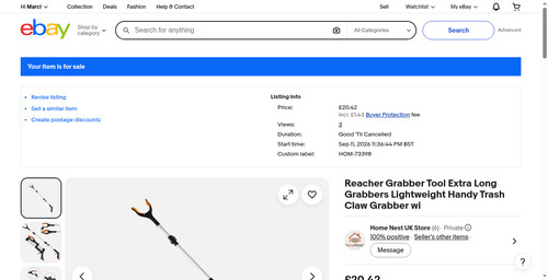 Reacher grabber tool extra - grabber,