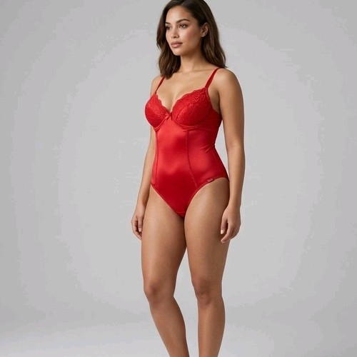 Frillys red lace push - red,