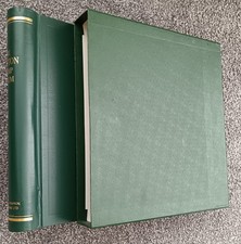 A Green Grafton Loose Leaf Stamp Album with 25 unused leaves.