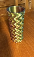 Vase of four tone Silk Plastic - Light Weight Flower Vase for Home Decor (15 CM)