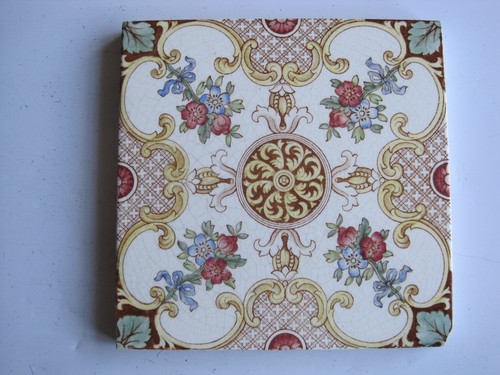 Antique victorian wall tile - victorian,