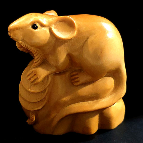 Z1089 hand carved boxwood - 2",