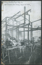 Snodland Kent - Fire Damaged Paper Mills 1906 (R4441)