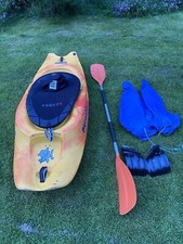 Pyranha Kayak Playboat Surf Complete Setup With Peak Spray deck Small Size