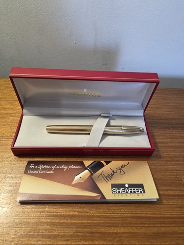 Sheaffer gold plated fountain - sheaffer,