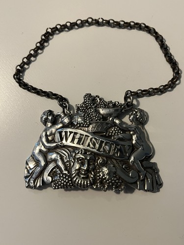 Antique solid silver whiskey - solid,