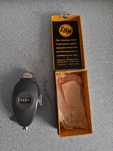 Vintage enm click counter hand - click,
