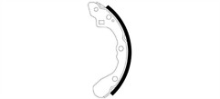 Brake shoes fits - brake, 626