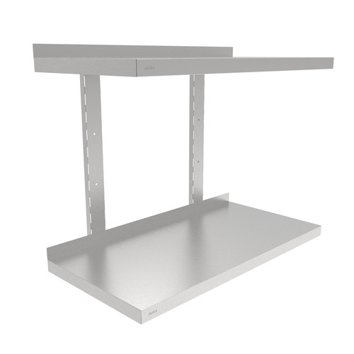 Stainless steel wall shelf - steel,
