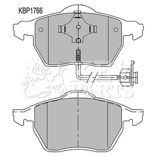 Brake pads set for - golf, mk4