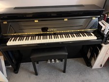 Kawai CS10 Upright Digital Piano Polished Ebony + Stool Hardly Used