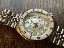 Seiko Men's Modded Retro Diver  Watch - 7002-7001 Mother Of Pearl Dial / Bezel