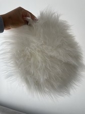 Fluffy Faux Fur Chair Cover Seat Pad 1pc, Small Area Rug, Mat, 30cm