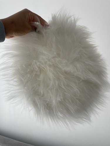 Fluffy faux fur chair cover - fur,