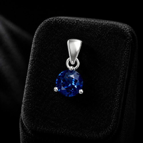 Sterling silver sapphire - sterling,