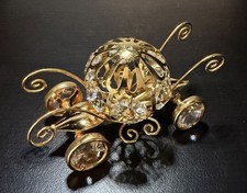 Crystal Temptations - Swarovski Crystals 24k gold plated Pumpkin carriage. 