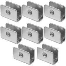 8 PCS Shower Glass Clamp Shelf