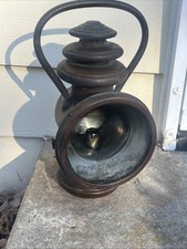 RARE ANTIQUE SOLAR MODEL 824 A  BRASS KEROSENE AUTO/CARRIAGE LANTERN (800)