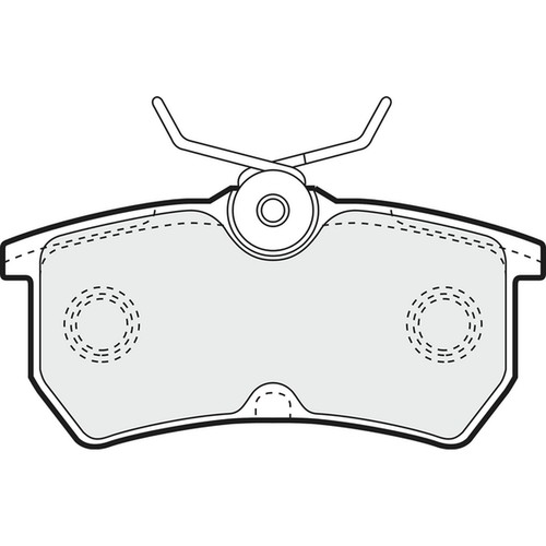 Brake pads set for - brake, fiesta