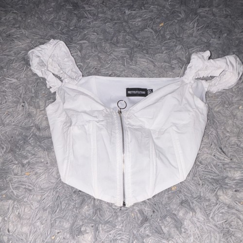Prettylittlething white satin - prettylittlething,